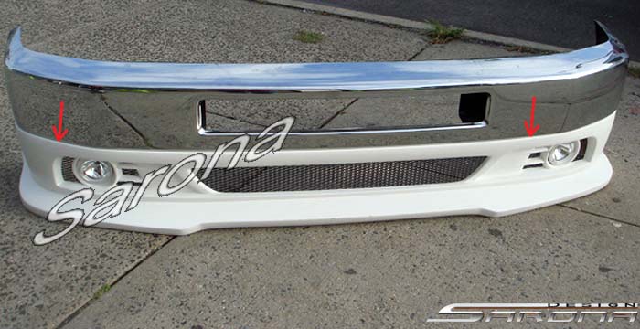 Custom Ford Econoline Van Front Bumper  Front Lip/Splitter (2008 - 2014) - $440.00 (Manufacturer Sarona, Part #FD-003-FA)